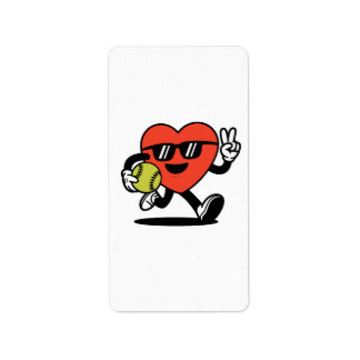 Etiqueta Legal "Softball Sticker" - Divertir-se e jogar