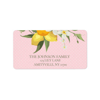 Etiqueta Lemon Address Label