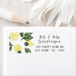 Etiqueta Lemon and Blueberry Label