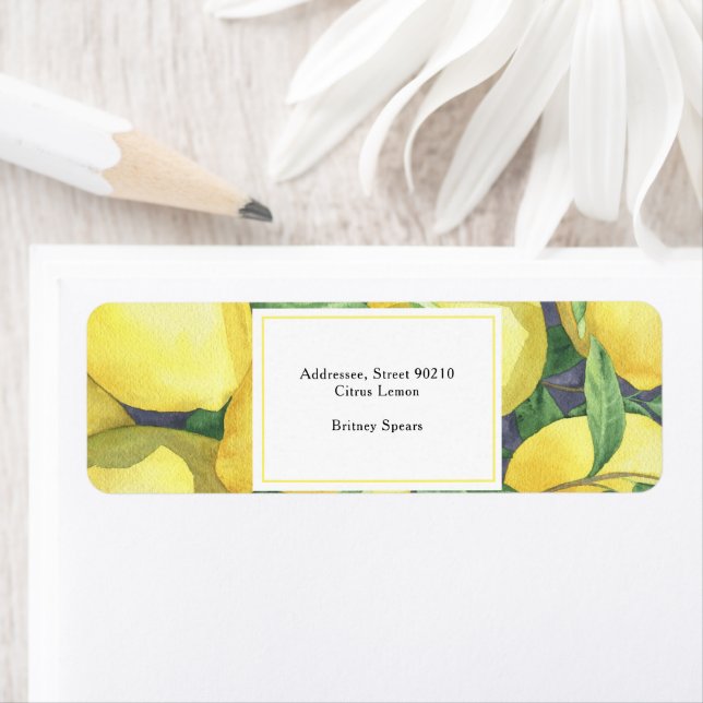 Etiqueta Lemon Citrus - chá de noiva  (Insitu)