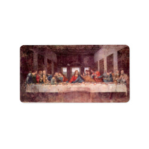 Etiqueta Leonardo da Vinci - a última ceia