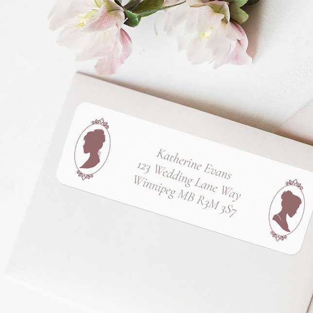 Etiqueta Lésbicas Brides Regência Rosas Rosa (Criador carregado)