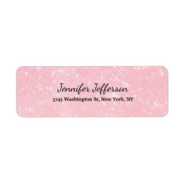 Etiqueta Letra Pink Classical Handwrite Script Creative Pla