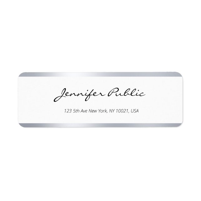 Etiqueta Letra Superior do Script Manuscrito do Elegante Mo (Frente)