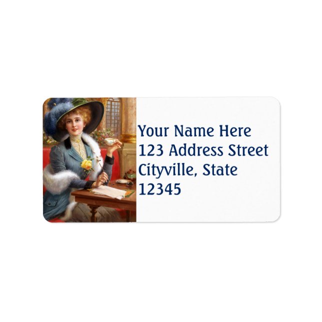 Etiqueta Letras De Queda E Chá (Frente)