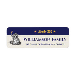 Etiqueta Liberty 250 Raccoon Patriotic Family Return