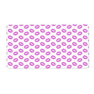 Etiqueta Lilac Lipstick Kisses