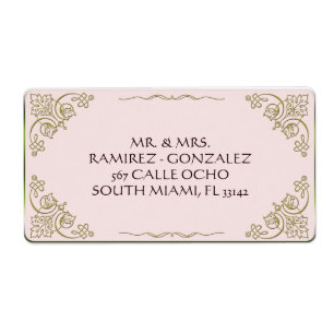 Etiqueta Lily Of the Valley - Address Label Vazio