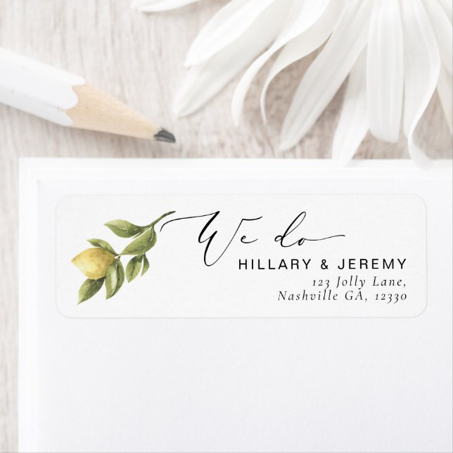 Etiqueta Limão Amarelo Sorrento Nós Fazemos Endereço De Dev (Insitu)