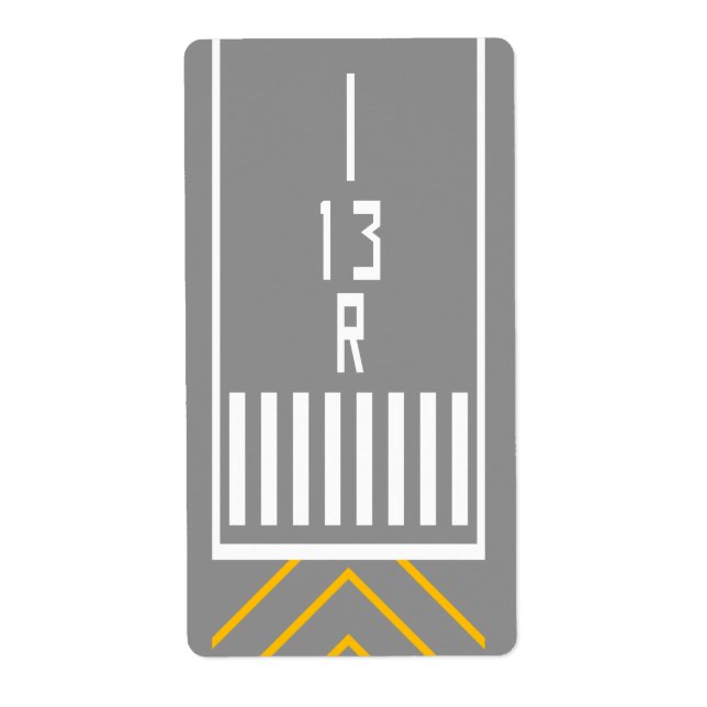 Etiqueta Limiar RWY 13R (Frente)