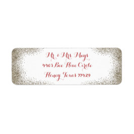 Etiqueta Limite de Champanhe Simples