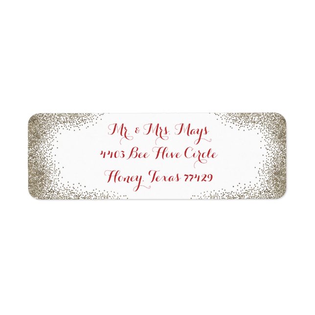 Etiqueta Limite de Champanhe Simples (Frente)