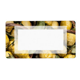 Etiqueta Limões da Costa do Amalfi, em Itália, Elegante