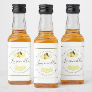 Etiqueta Limoncello Homemade Personalizada