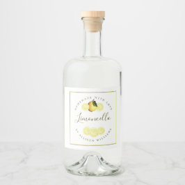 Etiqueta Limoncello Homemade Personalizada