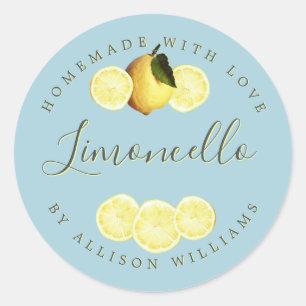 Etiqueta Limoncello Homemade Personalizada