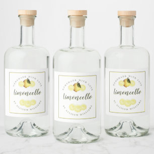 Etiqueta Limoncello Homemade Personalizada