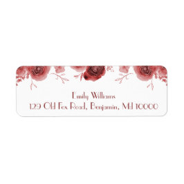 Etiqueta Lindas Flores de Borgonha