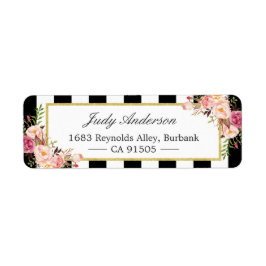 Etiqueta Lindas Flores Rosa Flores Clássicas, Banhas Branca