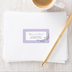 Etiqueta Lindo em Roxo Endereço RSVP