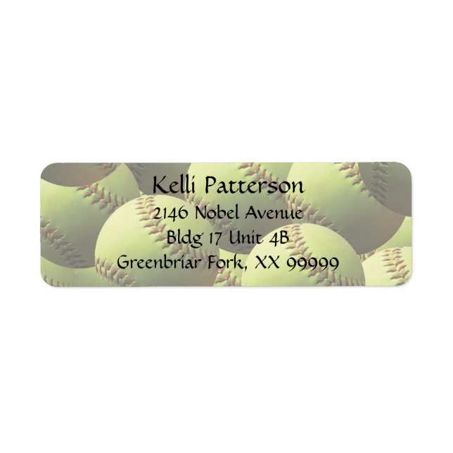 Etiqueta Linha Amarelo Softball 4 (Frente)