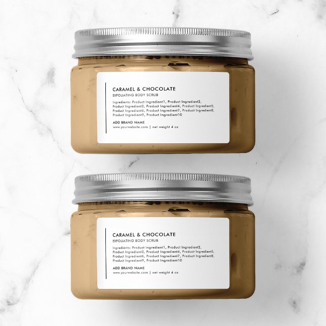 Etiqueta Linha Vertical Adicione Ingredientes Modernos da S (Criador carregado)