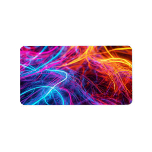 Etiqueta Linhas Neon