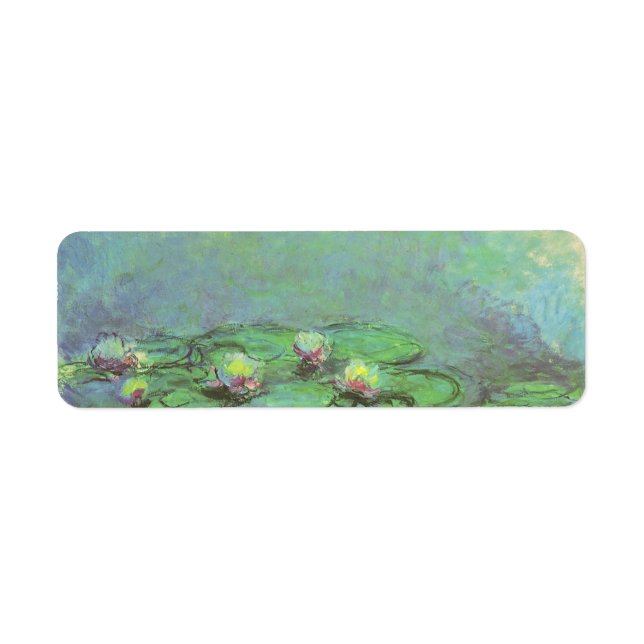 Etiqueta Lírios de Claude Monet, Impressionismo venenoso (Frente)