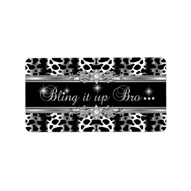 Etiqueta Lisa Bling Média (Frente)