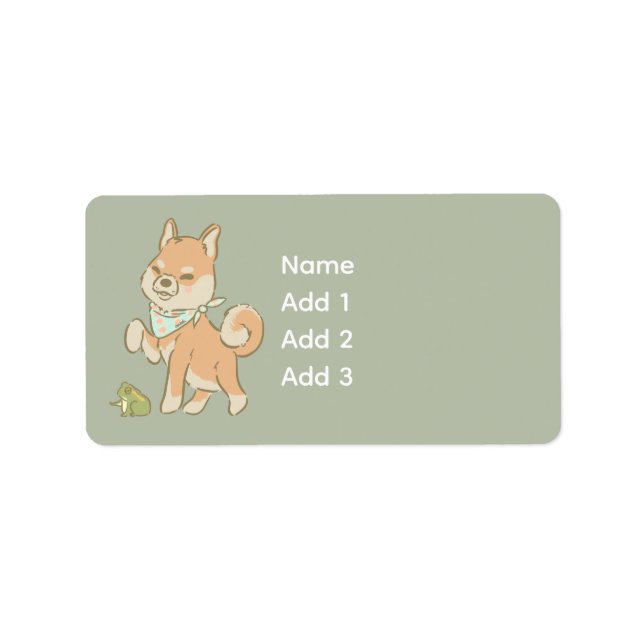 Etiqueta Little guardian froggo (Frente)