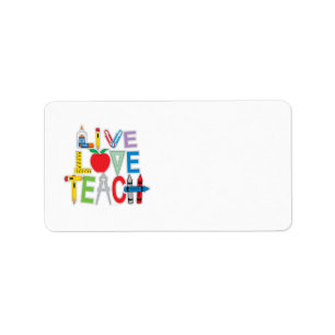 Etiqueta Live Love Teach
