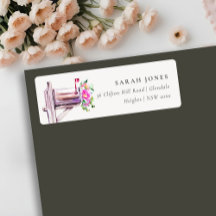 Lively Pink Floral Mailbox We have Moved Address