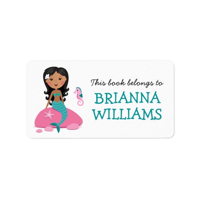 Etiqueta Livro da sereia e da cavalaria afro-americana (Frente)