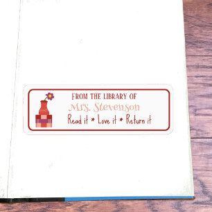 Etiqueta Livros Vase Classroom Biblioteca White Budget Stic