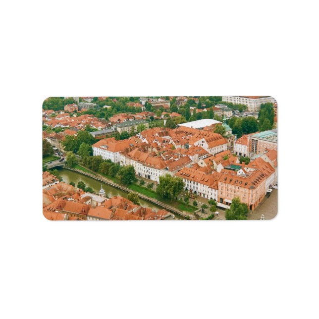 Etiqueta Ljubljana de cima (Frente)