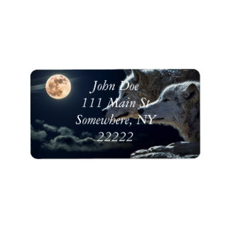 Etiqueta Lobos Brancos na Lua Cheia