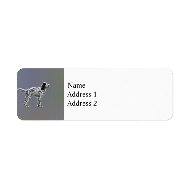 Etiqueta Loewellin Setter (Frente)