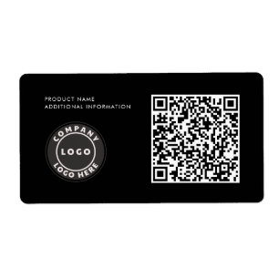 Etiqueta Logotipo comercial personalizado Código QR ID do p
