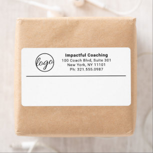 Etiqueta Logotipo comercial simples profissional moderno