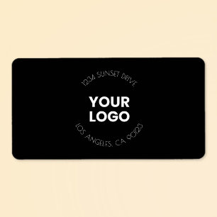 Etiqueta Logotipo de sua empresa e texto personalizado   Pr