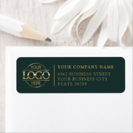 Etiqueta Logotipo Moderno Personalizado de Empresa Endereço
