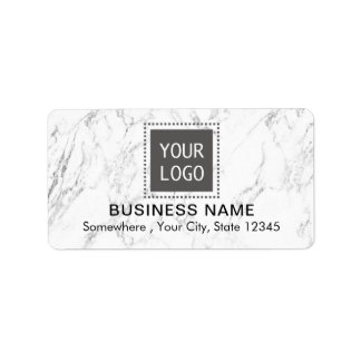 Etiqueta Logotipo personalizado corporativo moderno branco