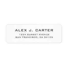 Etiqueta Logotipo Personalizado de Endereço de Devolução pa
