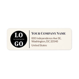 Etiqueta Logotipo Personalizado Elegante Profissional