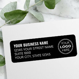 Etiqueta Logotipo Personalizado Empresa Comercial Endereço 