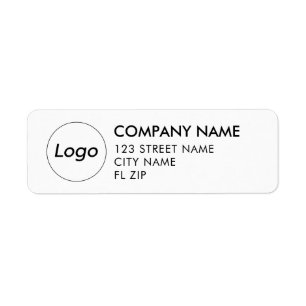 Etiqueta Logotipo personalizado Endereço de devolução comer