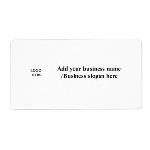 Etiqueta Logotipo personalizado simples e elegante aqui na