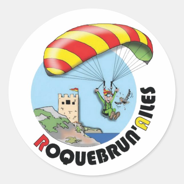 Etiqueta logotipo Roquebrun' Asas (Frente)