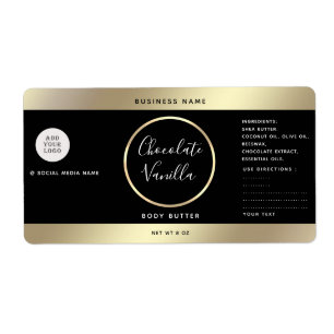 Etiqueta Logotipo simples da tipografia moderna dos cosméti