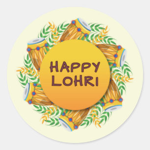 Etiqueta Lohri Round Sticker/ Favor